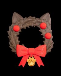 3D Cat Wreath Ornament