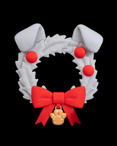 3D Dog Wreath Ornament