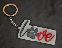 3D Love Keychain