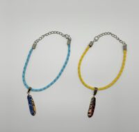Braided Feather Bracelets