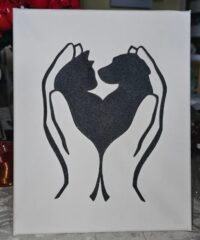 Handheld Cat and Dog Wall Art