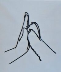 Human Hand Dog Paw Wall Art