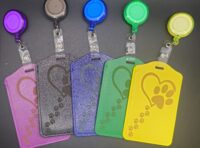 Laser Engraved ID Tag Holders