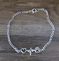 Silver Chain Heartbeat Bracelet