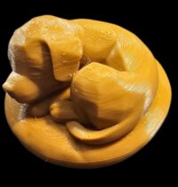 sleeping dog figurine